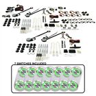 18513 Autoloc Power Accessories Window Kit With Daytona Billet Switches Green