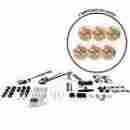 Autpw46bbb243 2-door Autoloc Power Accessories Window Kit With 3 Retro Billet Switches Orange Illumination 802269173040