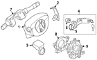 25560-3sh1b Nissan Genuine Oem Multifunction Switch