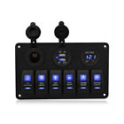 817190424055 Unbrand Gang Led Car Rocker Switch Panel Usb