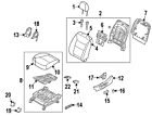 88525-2p010va Kia Genuine Oem Slide Knob