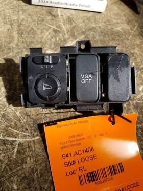 641.ac1408 Acura 07 08 09 10 11 12 13 Mdx Front Dash Traction Mirror Control Switch Oem