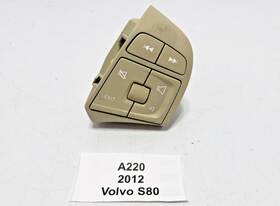 31318646 Audi 11-14 Oem Volvo S80 Xc70 Xc60 Steering Wheel Radio Control Switch Beige