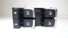 641-50370 Audi 2011-2018 A8 Lh Driver Master Power Window Switch With Soft Close Door Oem