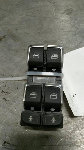 641-50370l Audi Oem Front Door Power Window Switch For A8 4dr Master Tested Gd Left