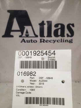 8k0959851fv10 Audi Door Switch Front A4 13 14 15 16