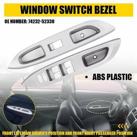 74232-52330 Auxito Power Window Switch Bezel Panel Trim For Toyota Yaris Sedan 2007-16 Left&right U