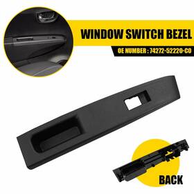 74272-52220-c0 Auxito Rear Lh Side Door Window Switch Bezel Trim Panel Cover For Toyota Yaris 2012-14