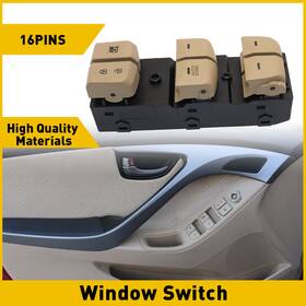 93570-3x000 Auxito Master Door Window Switch Power For Elantra Hyundai 2011-2015 Beige