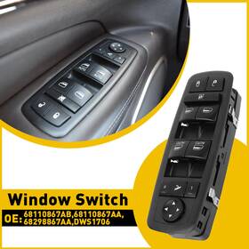 Dws1706 Auxito For 2014 2016 2015 Ram Dodge 1500 Driver Side Master Control Window Switch 12pin