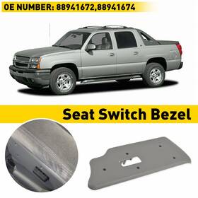 Zykgmb-sld-03-06fl Auxito Seat Switch Bezel For Silverado Chevy Avalanche Suburban Gmc Yukon Sierra Lh