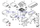Bmw61131382567 Bmw Genuine Control Plug Housing White Rr