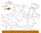 C2d19857jmn Jaguar Oem Xj Rear Bezel Left