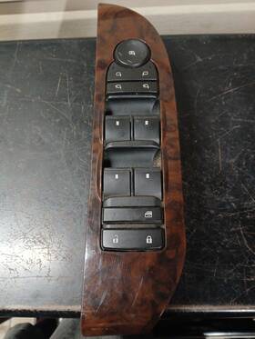 25783953 Cadillac 07 08 09 10 11 12 13 Escalade Master Power Window Switch Woodgrain