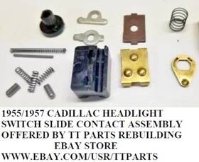 Cs06032023 Cadillac 1955/1957 Headlight Switch Slide And Sweep Arm Contact Assembly