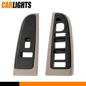 C-02wca4552abr Carlights 2x Front Window Switch Trim Bezel Fit For 03-07 Silverado Sierra 1500 2500 3500