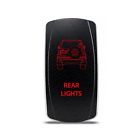 Ch4x4-90sr-r Rocker Switch Toyota Land Cruiser Series Rear Lights Symbol Red
