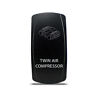 Ch4x4-tacom-g Rocker Switch Twin Air Compressor Symbol Green Led