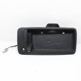 596-734 Chevrolet 13-24 Express Van Black Rear Door License Plate Mount Bracket With Backup Camera