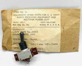 20905gh Chh Vintage 24003 Black Toggle Switch 6 Terminal 2 Pole Position Z5