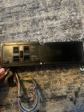 25048934 Corvette 1984-89 Dash Controls