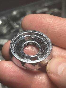 67-11663 Counterpart 67-72 Chevy/gmc Truck Chrome Headlight Wiper Switch Dash Bezel Retaining Nut