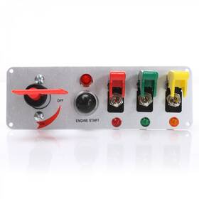Ztp380d10 Dnx Wiring & Electronics 3 Toggle Switch Led Nitrous Activate Race Panel Chrome Aircraft Safety Covers