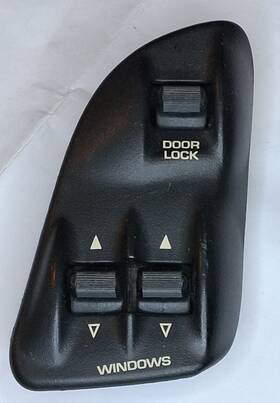 55215357 Dodge 94-97 Ram Truck Driver Side Power Window Lock Switch With Bezel Oem Black