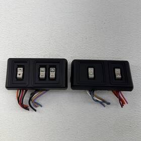 5bd07trm Dodge Mopar Oem 81-93 Ram Charger Pair Power Window Door Lock Switch Bezel Cummins R&l