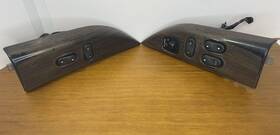 2l34-14a564-aaw Ford 99-02 F-150 Driver And Passenger Window Switches With Bezels Wood Grain Oem