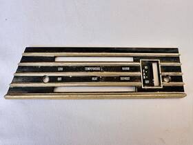 C7ab-6304338-a Ford 1967 Galaxie Temperature Heater Dash Control Face Fan Hi Low Non A/c Bezel