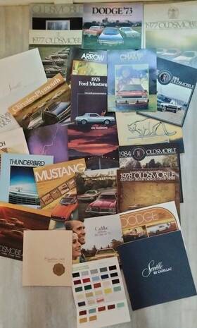 195y Ford Chevy Dodge Olds Caddy 442 Over 25 Original Dealer Brochures Buick More