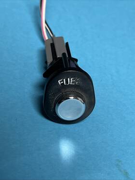 F5vb-9b242-ac Ford 1995 1996 1997 Lincoln Towncar Chrome Button Gas Fuel Door Switch Oem Oval