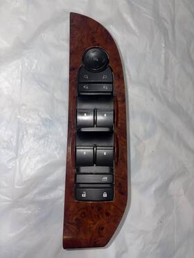 25783951ac General Motors 07-14 Silverado Tahoe Yukon Master Left Driver Window Switch Wood Oem