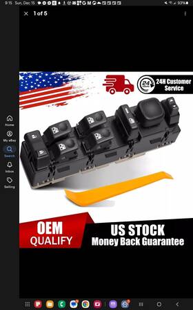 10398568 Gzgn Front Driver Side Master Power Window Switch Door Lock For Gmc 2003-2007