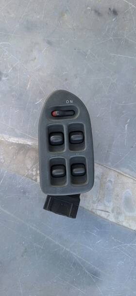 35750-sr3-a01zb Honda 93-95 Civic 4 Door Sedan Master Power Window Switch Bezel Trim Light Gray