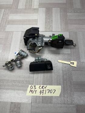 Box-a141-a7293-221294 Honda 02 03 04 Cr-v Ignition Switch Immobilizer Door Lock Cylinders And Key Oem