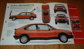 Imp T1 79 80 81 82 1980 Alfa Romeo Alfasud 1300 Ti Original Brochure Specs Info
