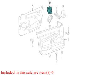 X35008403tj Jeep 2006-2010 Grand Cherokee Fr Door Window Switch Used Oem