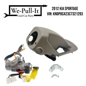 84856-3w010-3wk Kia 2011-2016 Sportage Ignition Lock Cylinder Column Cover Shroud Auto Trans