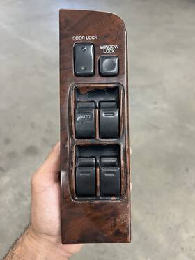 7420260110 Lexus 97 Lx450 Master Door Control Switch Front Left Driver Woodgrain