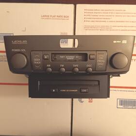 86120-50600 Lexus Oem Ls430 Front Cassette Radio Tape 6 Disc Cd Changer Player 2001-2003 2