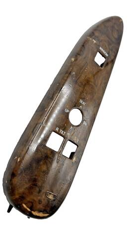 F5vb14a563 Lincoln 1995-97 Town Car Window Switch Bezel Right Passenger Woodgrain