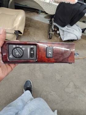 Xw4t-17b676 Lincoln 2000-2003 Ls Oem Headlight Panel Dimmer Mirror Control Switch Woodgrain