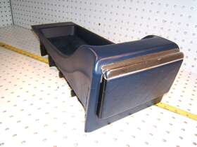 1268430707 Mercedes Benz 126 843 07 Early C126 Sec Rear Seat Blue Open 1 Console And Ashtray T#1