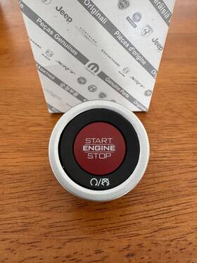 68453905aa Mopar 2021-2024 Ram Trx 1500 Push To Start Ignition Switch Button Red Oem