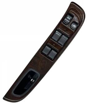 25401-2y910 Nissan 2000-2001 Maxima Master Power Window Switch With Woodgrain Bezel Tested