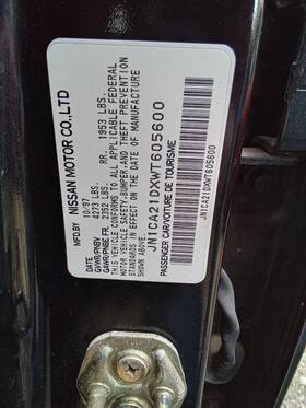 641.da1n98 Nissan Maxima 1998 Front Door Switch 1838715