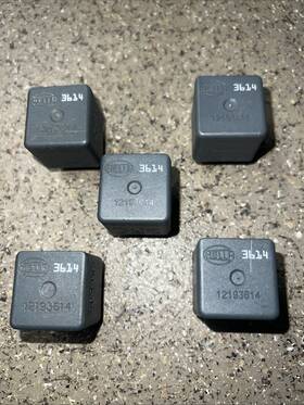 12193614 Oem Lot Of 5 Gm Hella Relay 3614
