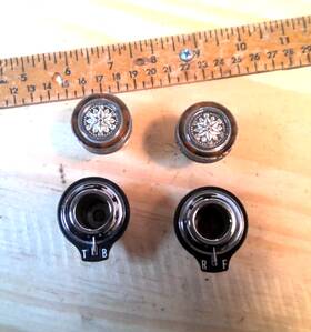 44616 Oldsmobile Oem 1979-1985 Toronado Radio Stereo Treble Bass Knob Set Switch